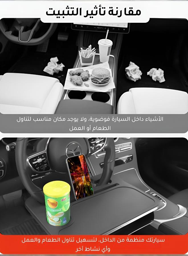 Multi-functional Steering Wheel Dining Table & Seat Storage Box — 2-in-1 Product - Image 4